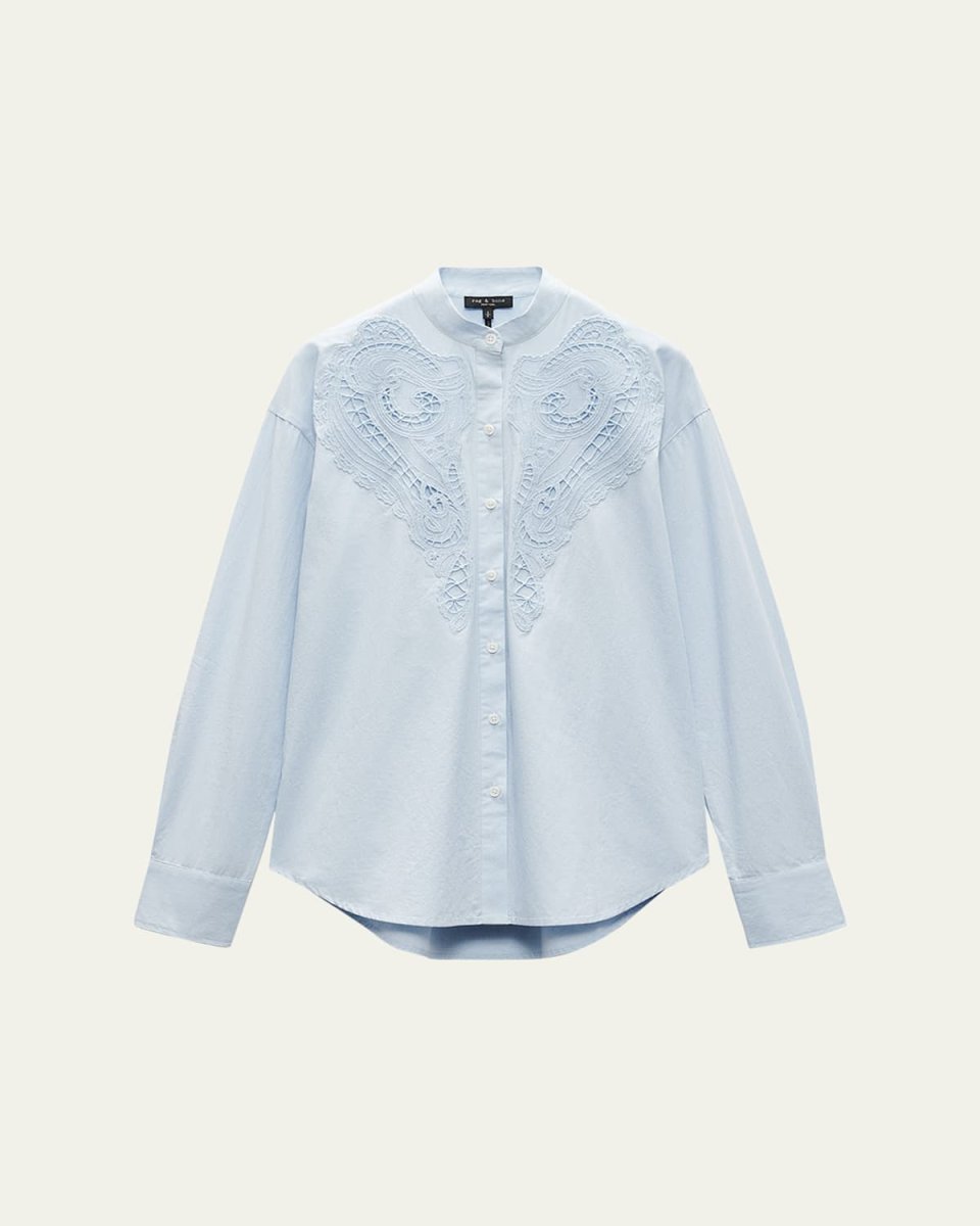 Ainsley Long-Sleeve Embroidered Shirt
